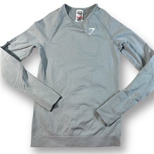 Gymshark long sleeve gray  athletic shirt size medium